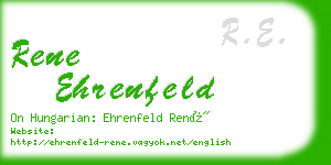 rene ehrenfeld business card
